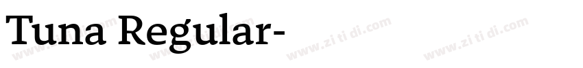 Tuna Regular字体转换